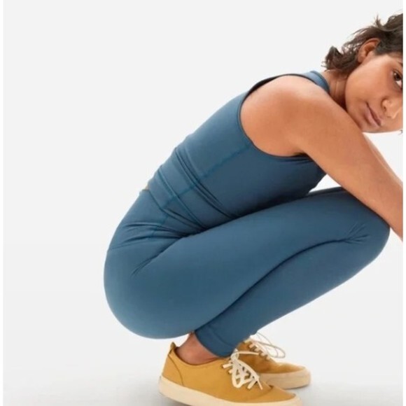 NWOT! Everlane The Perform‎ Legging Regular Length High Rise Teal Blue Small - Picture 1 of 4